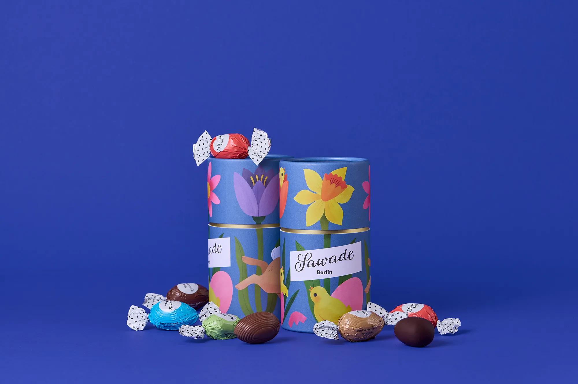 Geschenkdose »Osterwiese«, alkoholfrei Zwei Geschenkdosen Osterwiese mit Ostereiern